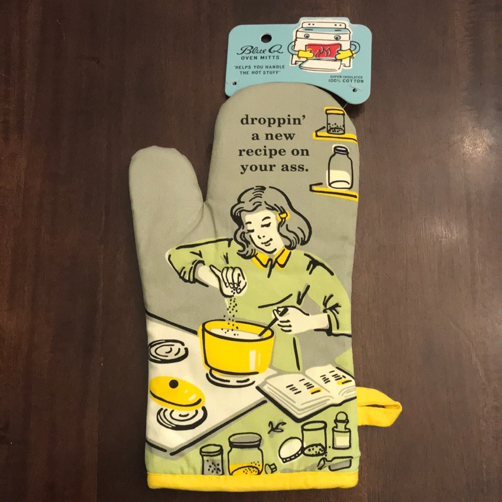 NWT Blue Q Subversive Oven Mitt